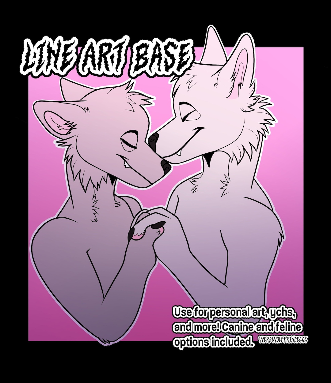 Furry Couple Base Line Art - Etsy