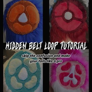 Tutorial para el lazo oculto del cinturón de cola de fursuit