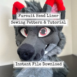 Fursuit Head Liner Sewing Pattern and Tutorial