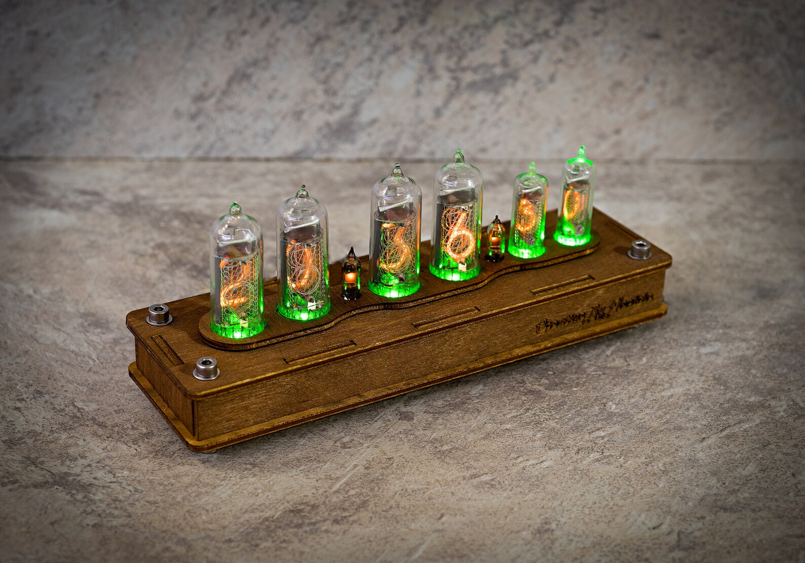 Nixie Tube Сlock Case IN14/IN16 6tubes Green Table Watch Etsy