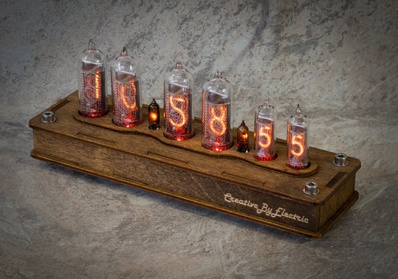 Nixie Tube Сlock Case IN-14/IN-16 6-tubes Red Table Watch | Etsy