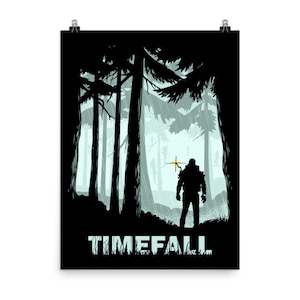 Timefall — Video Game Poster, Gaming Poster, Game Room Decor, Gaming Prints, Wall Art