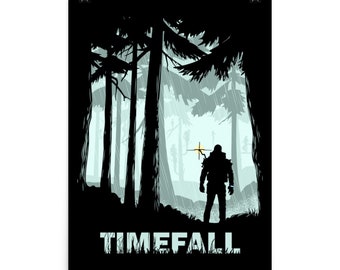 Timefall — Video Game Poster, Gaming Poster, Game Room Decor, Gaming Prints, Wall Art