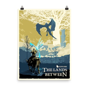 The Lands Between — Video Game Poster, Gaming Poster, Game Room Decor, Gaming Prints, Wall Art