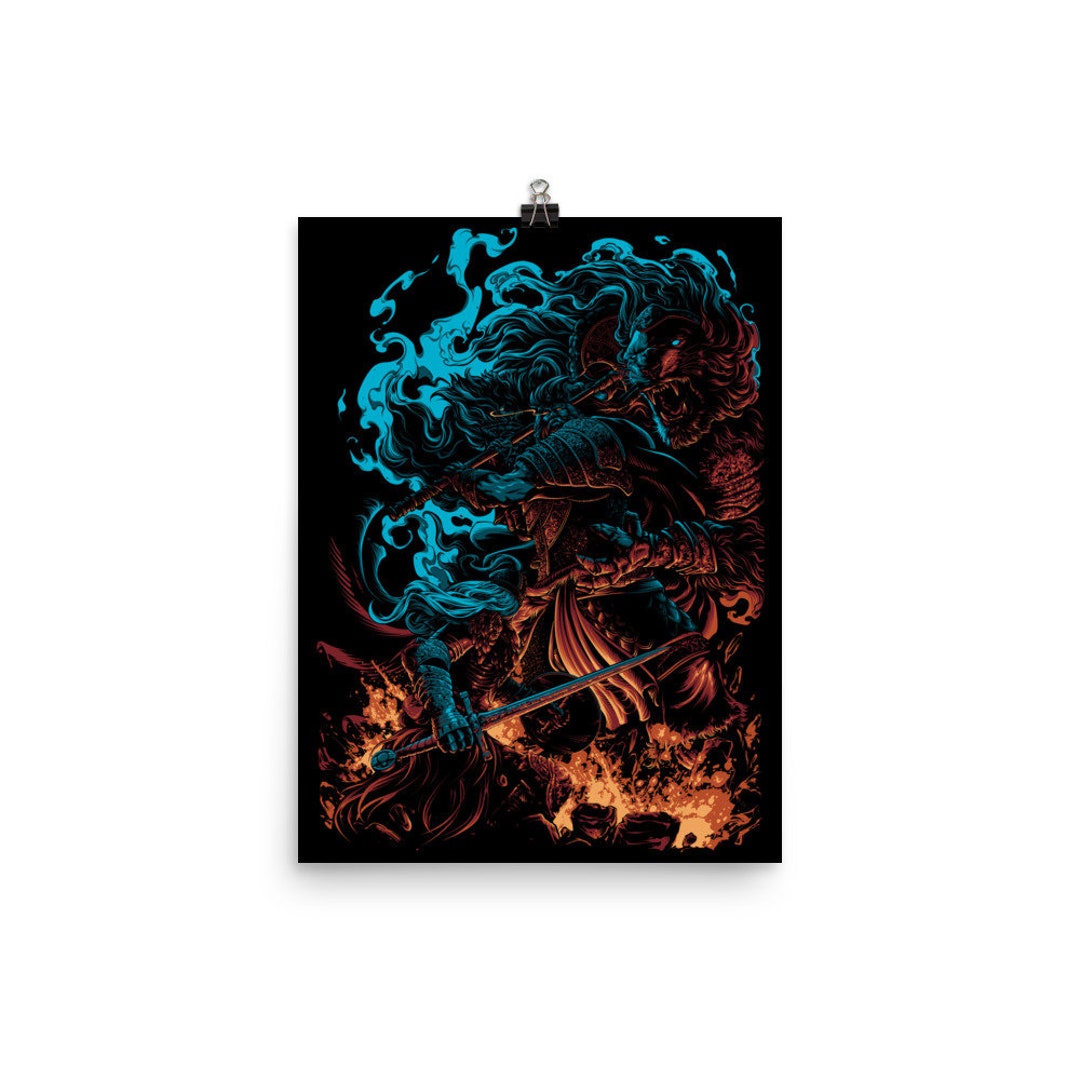 Warrior's Rage Video Game Poster Etsy