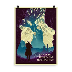 The Realm of Shadow — Video Game Poster, Gaming Poster, Game Room Decor, Gaming Prints, Wall Art