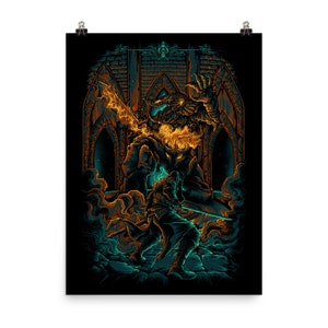 Kingslayer — Video Game Poster, Gaming Poster, Game Room Decor, Gaming Prints, Wall Art