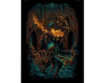 Kingslayer — Video Game Poster, Gaming Poster, Game Room Decor, Gaming Prints, Wall Art