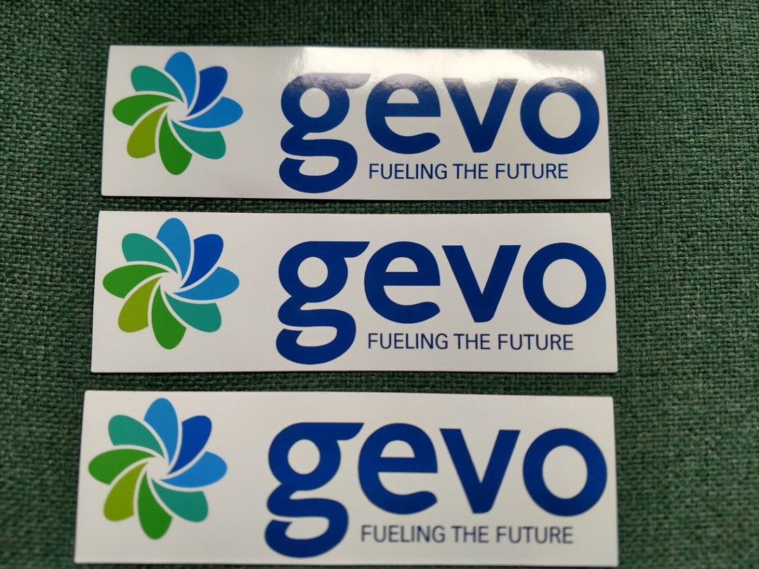 3 GEVO Stickers 8 Advanced Biofuel, Renewable, Carbon Zero, Green ...