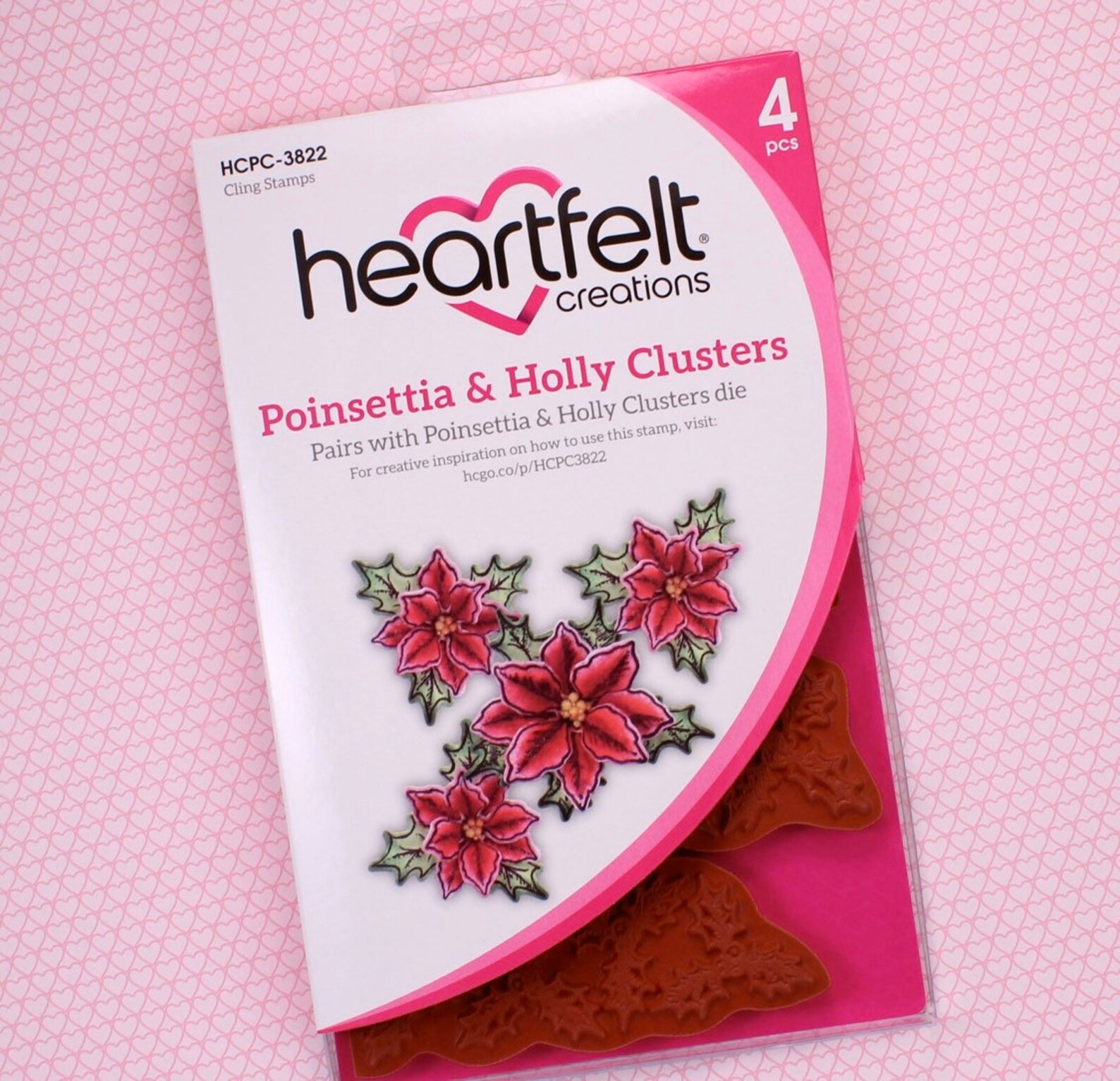 Heartfelt creations set poinsettia and holly clusters dues and Etsy