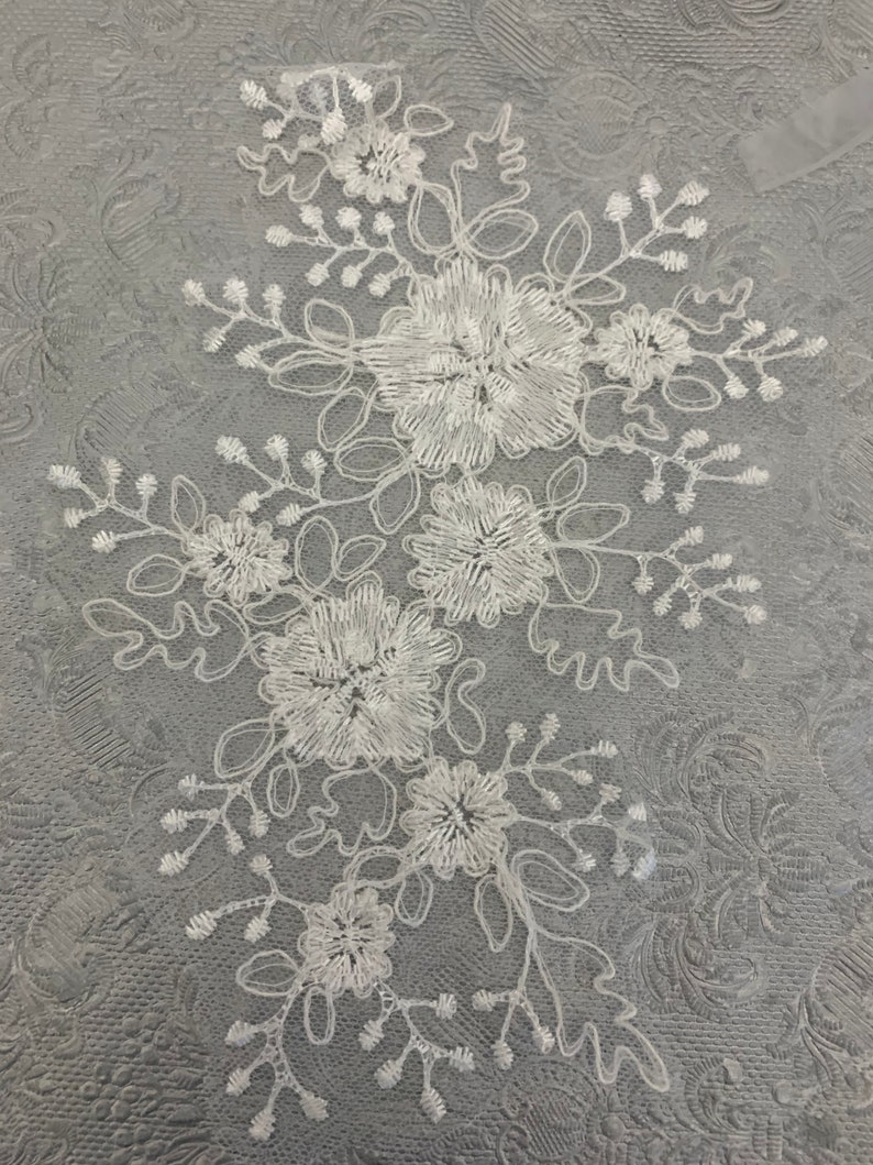 White applique lace applique dentelle blanche Etsy France