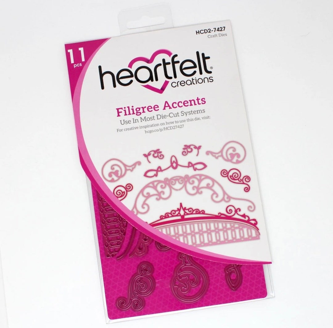 Heartfelt Creations Filigree Accents Dies Etsy