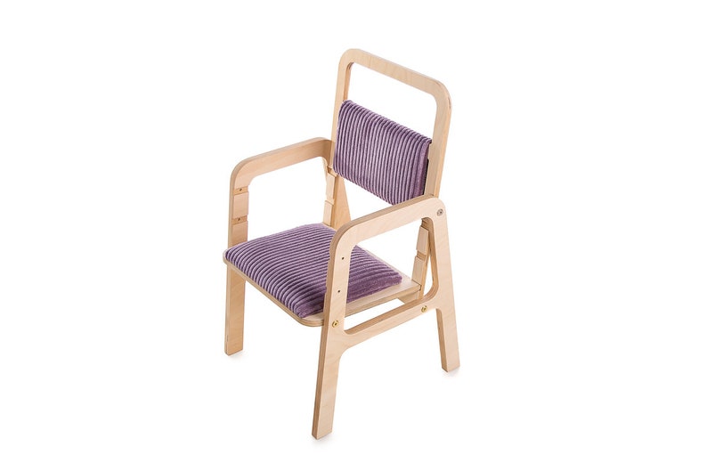 Meubles Montessori pour enfants Chaise ergonomique réglable de 2 à 11 ans Rose canon image 2