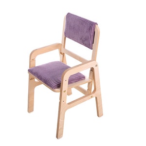 Meubles Montessori pour enfants Chaise ergonomique réglable de 2 à 11 ans Rose canon image 1