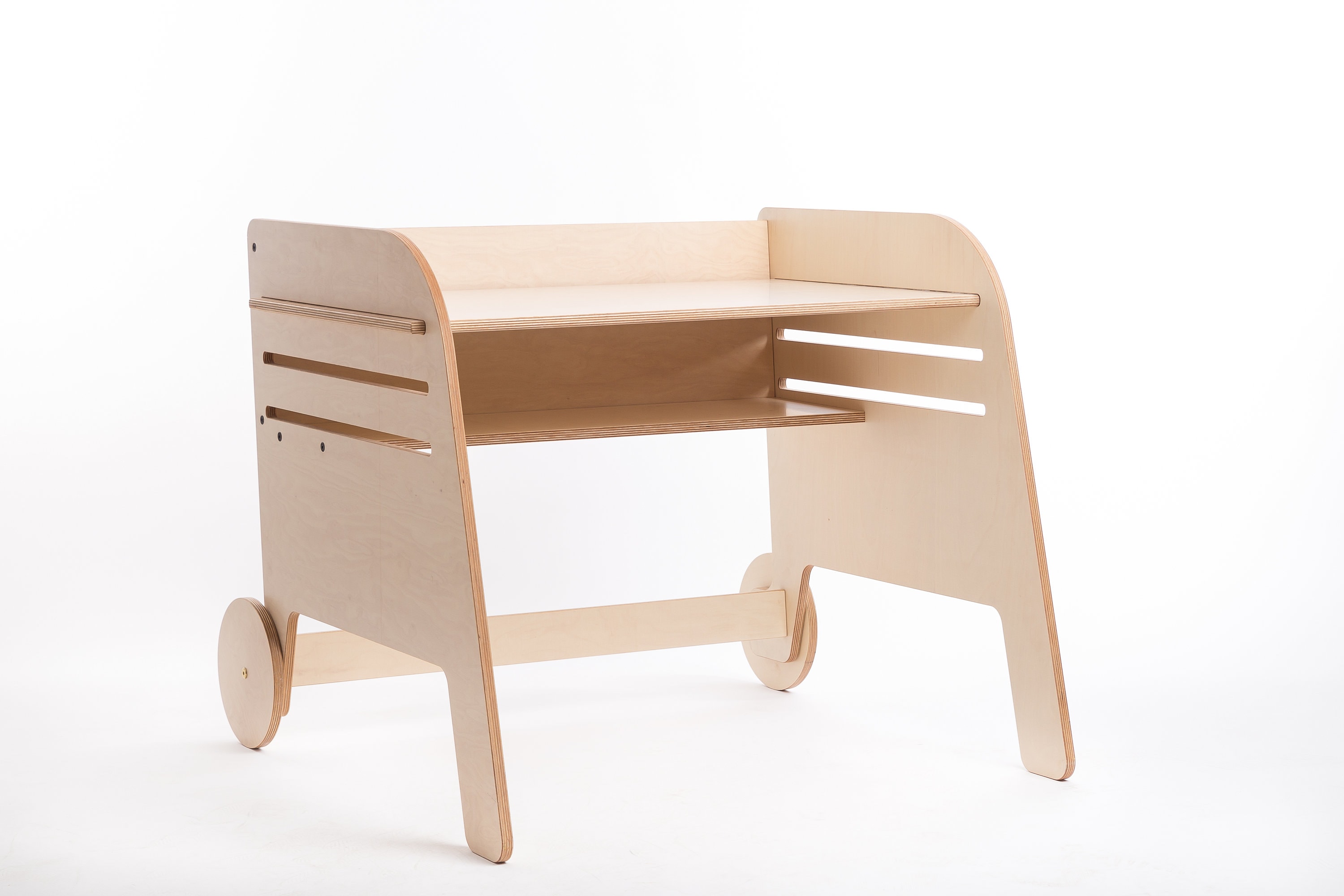 Hauteur Réglable Montessori Table en Bois et Chaise Pour Les Enfants Roue