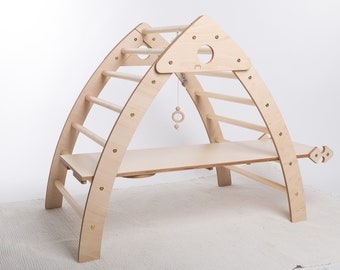 Parque infantil plegable de interior: Triángulo de escalada con rampa de deslizamiento/escalada / Kletterdreieck