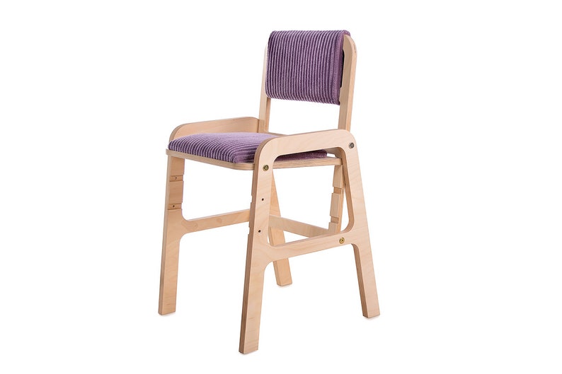 Meubles Montessori pour enfants Chaise ergonomique réglable de 2 à 11 ans Rose canon image 3