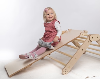 Baby Climber: Climbing Triangle and  Sliding Ramp/ Ladder / Rock /Stone/ Rope Board