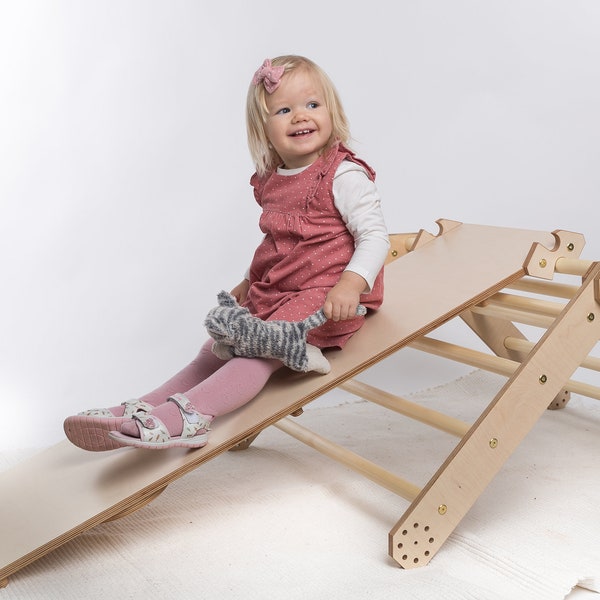 Baby Climber: Climbing Triangle and  Sliding Ramp/ Ladder / Rock /Stone/ Rope Board
