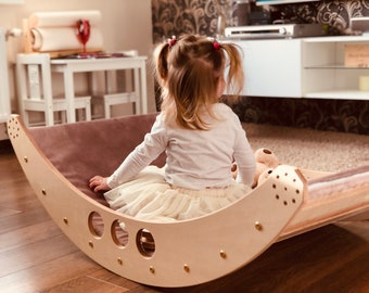 Balancín/trepador/arco Montessori de interior para niños pequeños: el mejor regalo para su primer cumpleaños