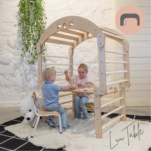 Climbing Triangle, Ramp and Arch / Rocker: The Best Gift for Toddler- Transformable Indoor Playhouse