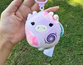 Mersiv Cow Keychain Dyed Squish