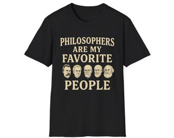 Philosophers T-Shirt: Vintage Style Tee for Deep Thinkers