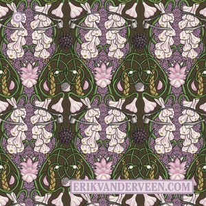 Garlic Wallpaper Dark lilac, green, purple image 1