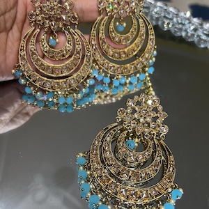 Desi Chandbali/Sabyasachi Chaandbaal Ruby Polki earrings Kundan earrings /Dull Antique gold Chandbali/ Pakistani Earrings / Statement