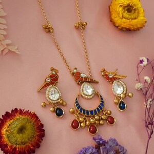 Uncut Kundan Necklace/Pakistani Jewelry/Sabyasachi Necklace/High Quality Gold Plated/Moissanite Uncut Polki /Tyaani Jewelry/Indian Jewelery