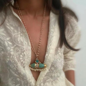 Sabyasachi Inspired Jewelry Set,Sabyasachi Choker/Long Sabhya Necklace/Stone Necklace Set/ Victorian Choker/Bollywood Jewelry/Indian Choker