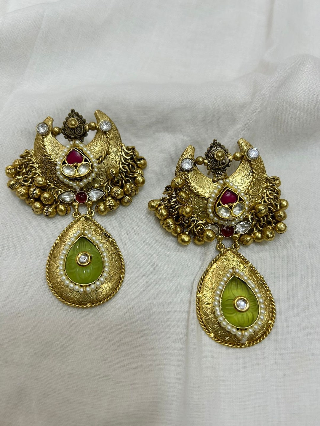 Pure Silver Sami Broad Chandbali