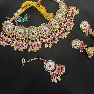 Designer inspired heritage choker, wedding jewelry , festive jewelry,bridal jewelry,Kundan polki choker,polki choker,Indian jewelry