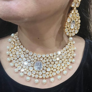 Sabyasachi choker,Golden Necklace set,Big Kundan choker,Sabyasachi jewelry,Indian choker,Punjabi jewelry,Indian Bridal set