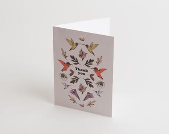 Thank You Botanical Card | Hand drawn & Nature-inspired