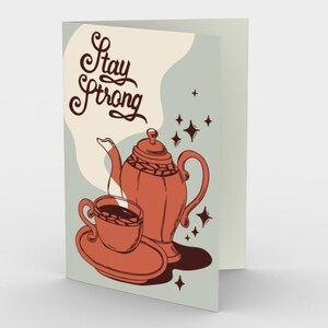 Carta "Sii forte, guarisci presto"