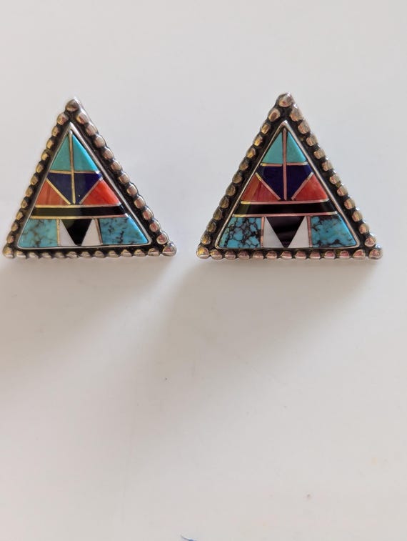 Vintage Native American Zuni Earrings