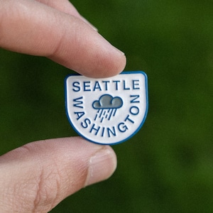 Raincloud Seattle Enamel Pin - PNW Enamel Pin