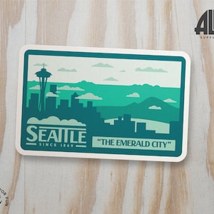Seattle Sticker - Seattle Decal - Seattle Skyline