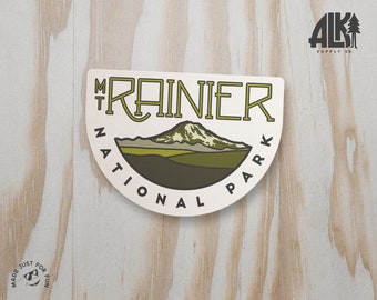 Mount Rainier Sticker - Mt. Rainier National Park Sticker - National Park Sticker