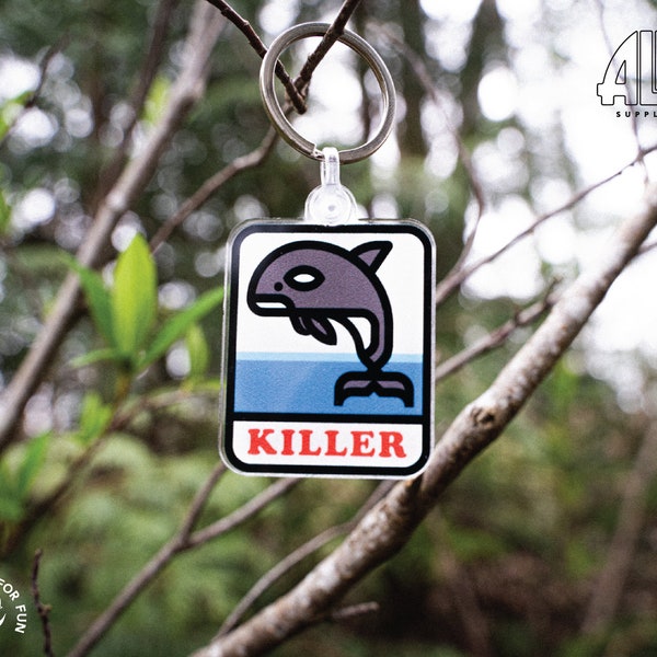 Orca Keychain - Killer Whale Keyring