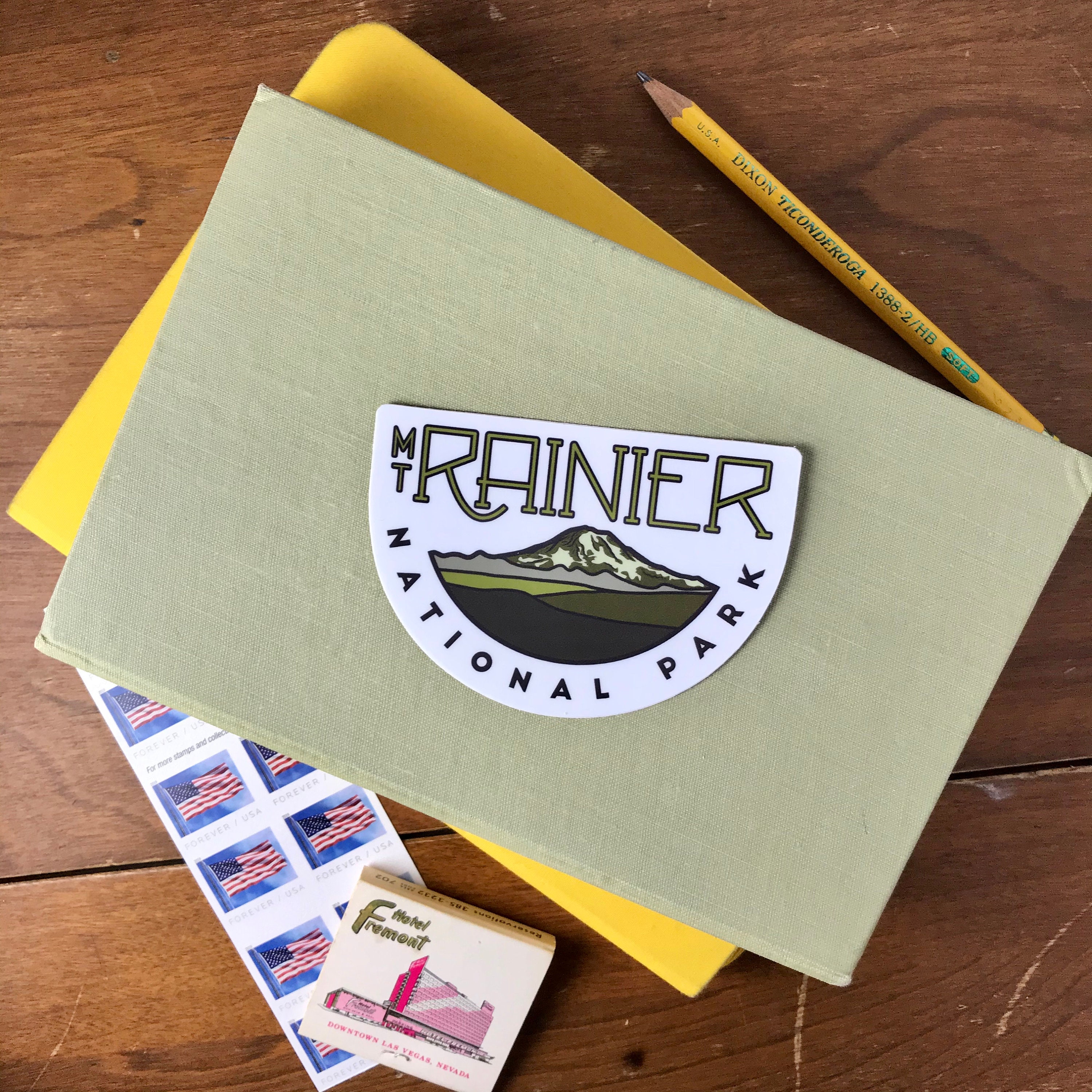Mount Rainier Sticker Mt. Rainier National Park Sticker | Etsy