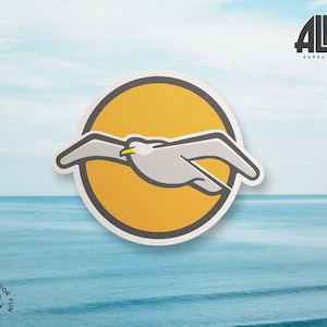 Pegatina de gaviota - Calcomanía de ave marina