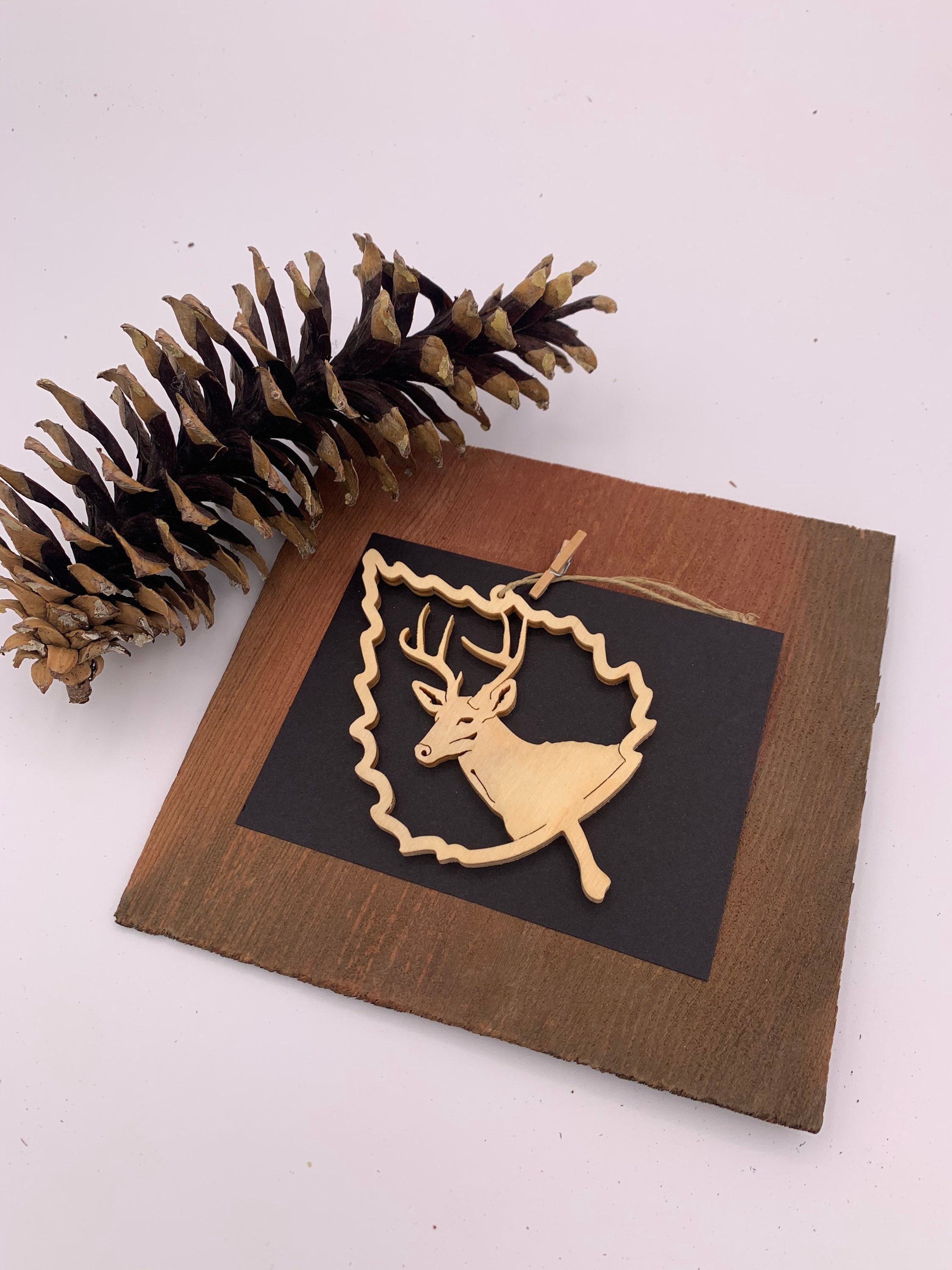 Deer Scroll Saw Ornament Wildlife Series Etsy