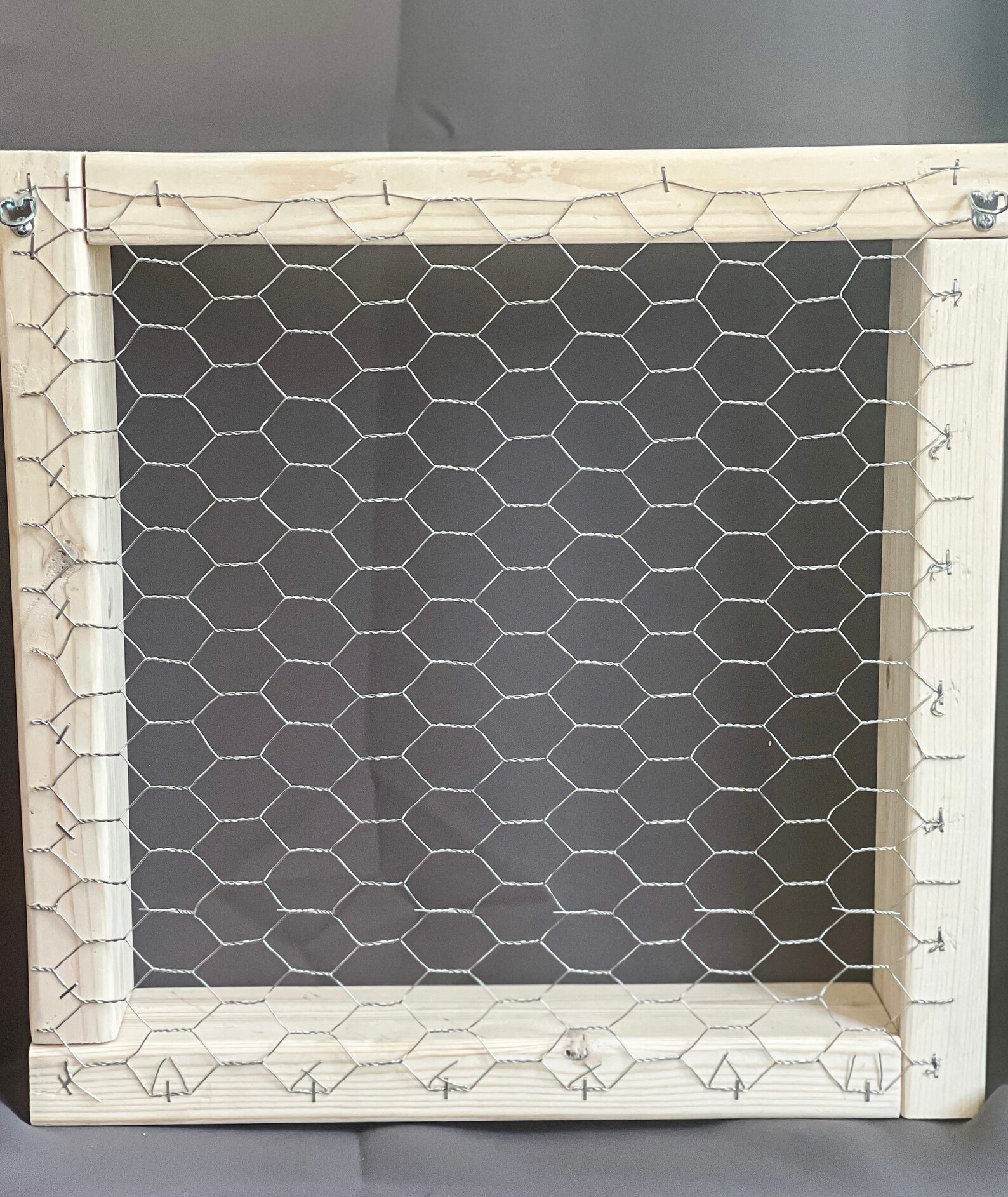 Square Chicken Wire Wall Shelf Etsy