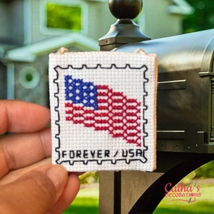Postal stamp ornament, postage stamp, gift for philatelic, gift for stamp collector, US postal stamp