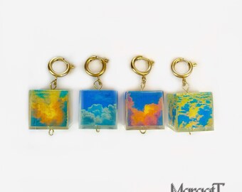 Collezione di 4 ciondoli a forma di nuvola