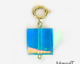 Ciondolo Riflessi Blu Iridescenti