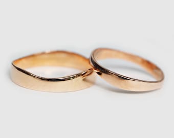 Alianças finas, anéis acessíveis, alianças finas, anéis para ele e para ela, conjunto de casamento 14K, anéis confortáveis, aliança fina, anéis de ouro, anel combinando