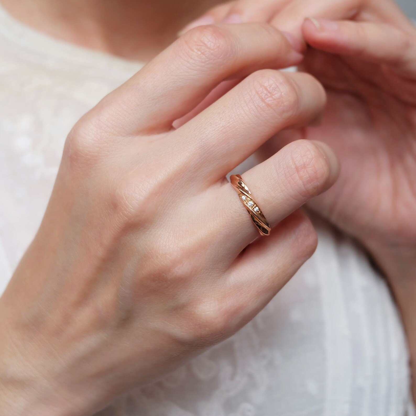 14K Solid Gold Twist Rope Ring, Gold Braided Ring, Twisted Rope Gold ...